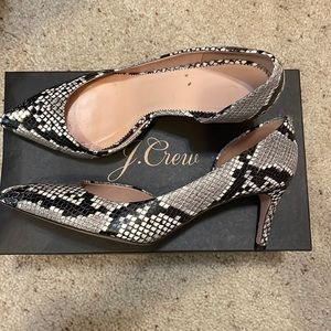 Snake skin JCrew heels